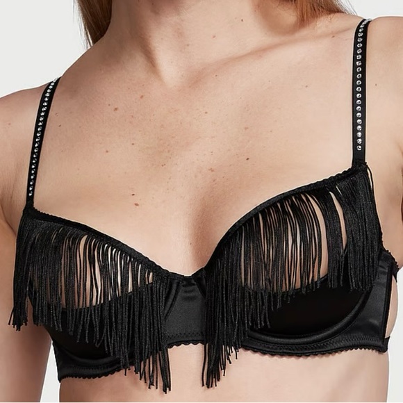 Victoria's Secret Other - Victoria’s Secret Very Sexy fringe quarter cup bra size XL